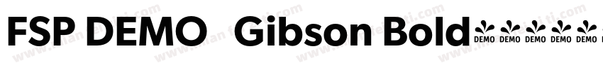 FSP DEMO   Gibson Bold字体转换